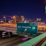 Los Angeles Street exit US 101, Santa Ana Freeway